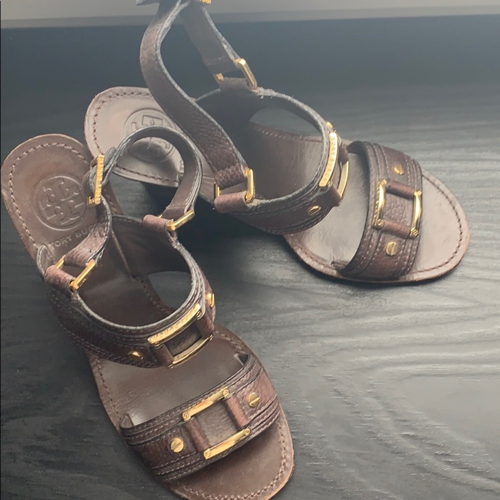 Tory Burch Brown Platforms